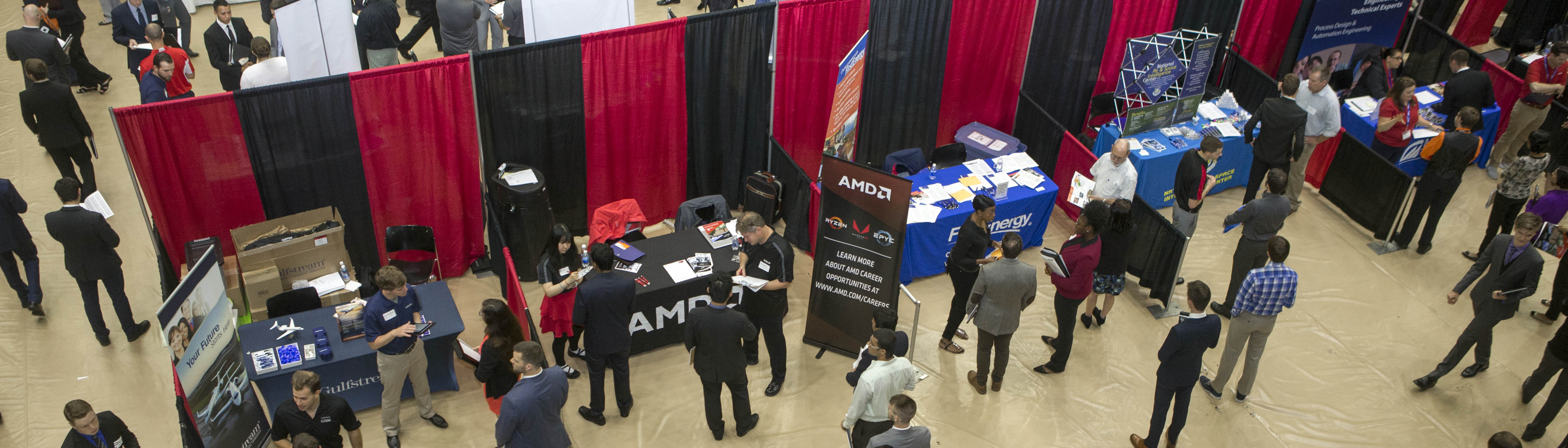 View of the Career Fair. 